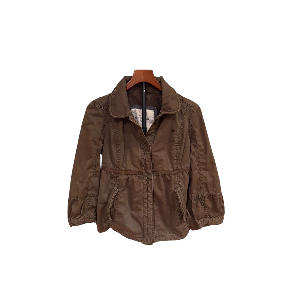 Vtg Y2K Abercrombie Babydoll Jacket Women large Bella Elena Fitted Coat Fairy